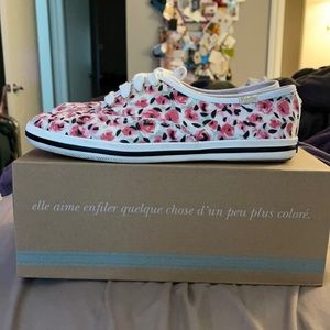 Kate Spade Keds with rose pattern.
